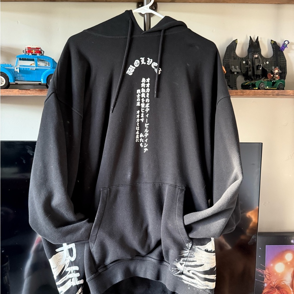 Darc Sport Black and White Graphic Hoodie